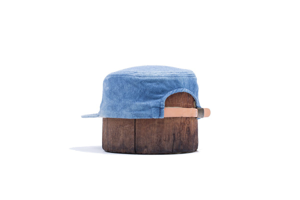 Indigo Dyed Raw Silk Ball Cap
